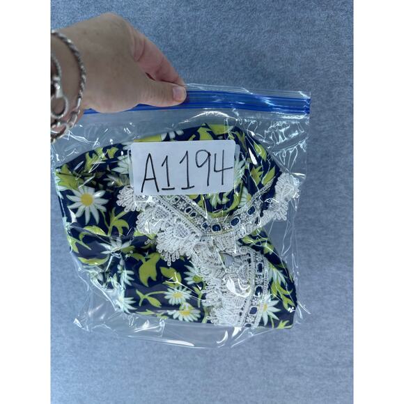 Key West women's sz 14 Cotton Skirt Daisy Floral Print Preppy Classic Summer - Picture 9 of 9